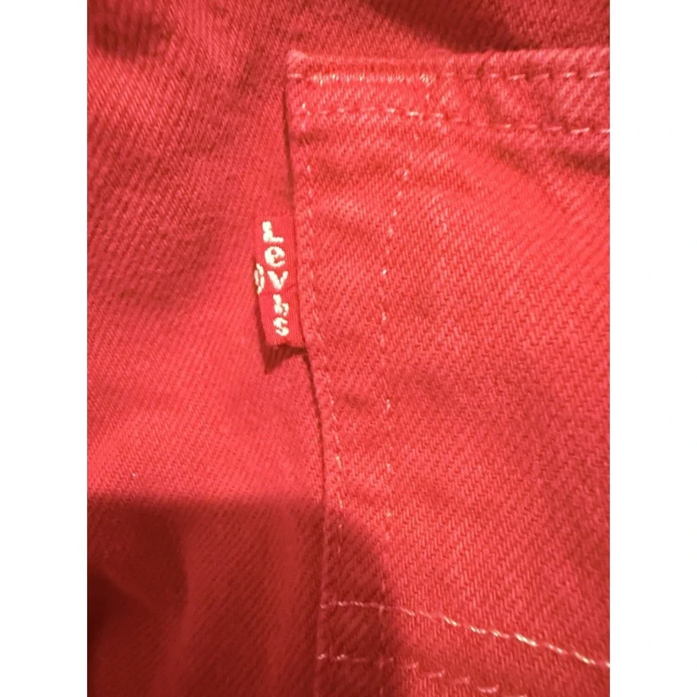 Vintage Levi's 501  Women's Button Fly 33x32‎  Red Excellent Cond.